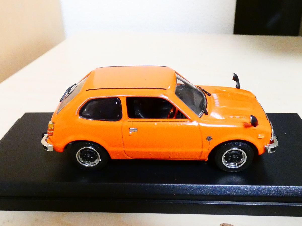 国産名車コレクション 1/43 ホンダ シビック 1200 ＲＳ 1974 オレンジ 旧車 honda civic ミニカー honda civic_画像6