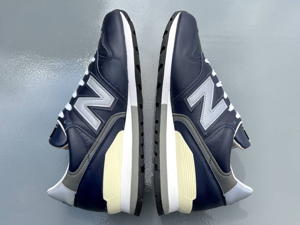 国内正規品 New Balance M996NCB USA製 US7.5 25.5cm ネイビー×グレー 美品 アメリカ米国製 NB フルグレイン オールレザー 紺 スニーカー_画像5