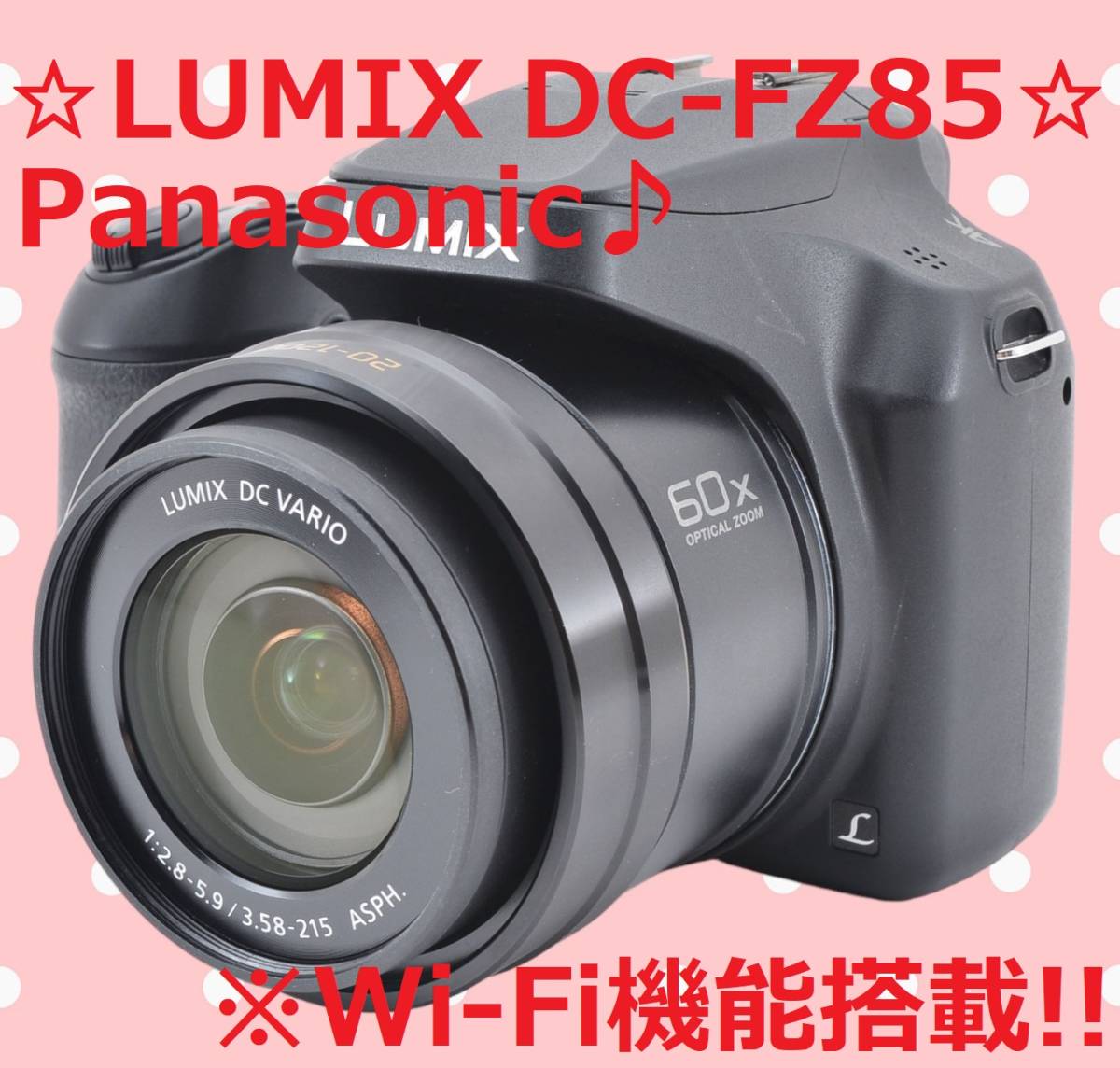 安いそれに目立つ Wi-Fi＆広角～超望遠撮影OK #5892 DC-FZ85 Panasonic