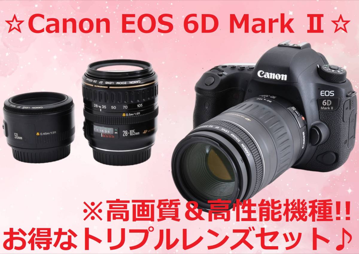 福袋セール】 EOS Canon Wi-Fi＆Bluetooth 6D #6064 MarkⅡ キヤノン