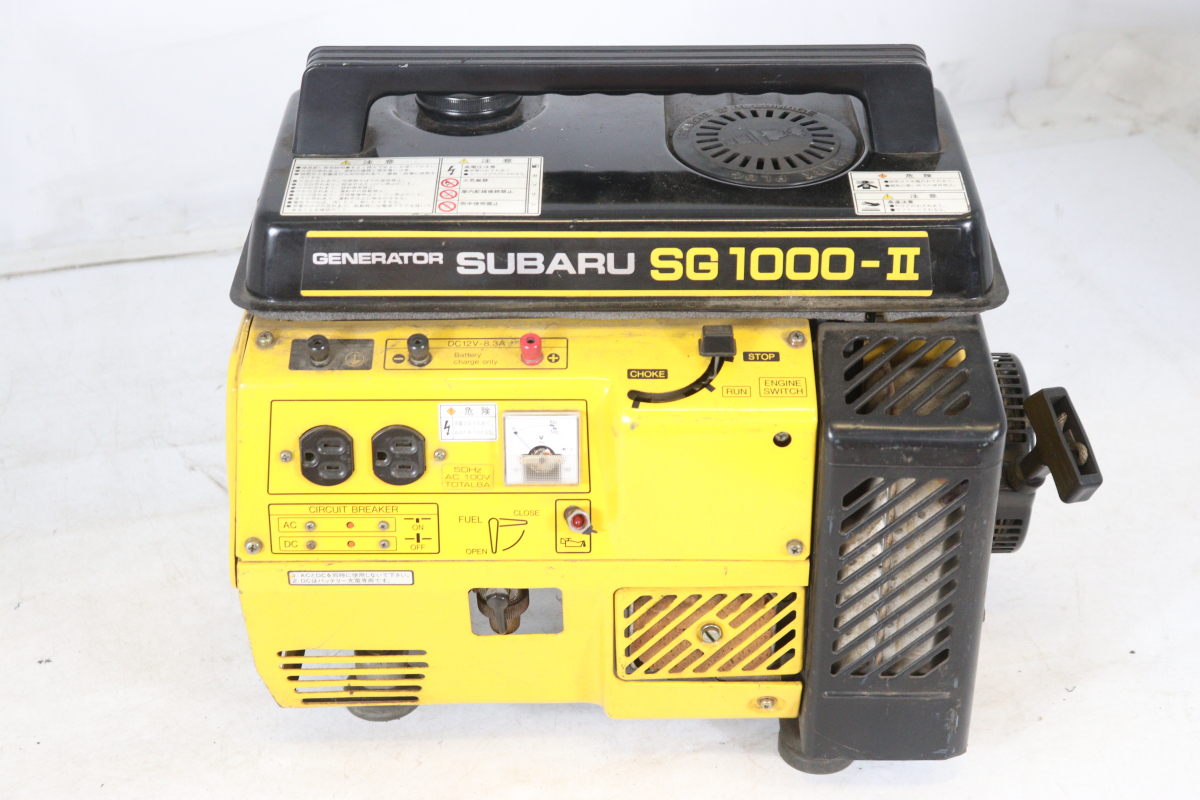 スバルSG1000ーⅡ発電機(Dハ(0523x6) スバル ジェネレータ スバルSG1000ーⅡ発電機(Dハ(0523x6) スバル ジェネレータ