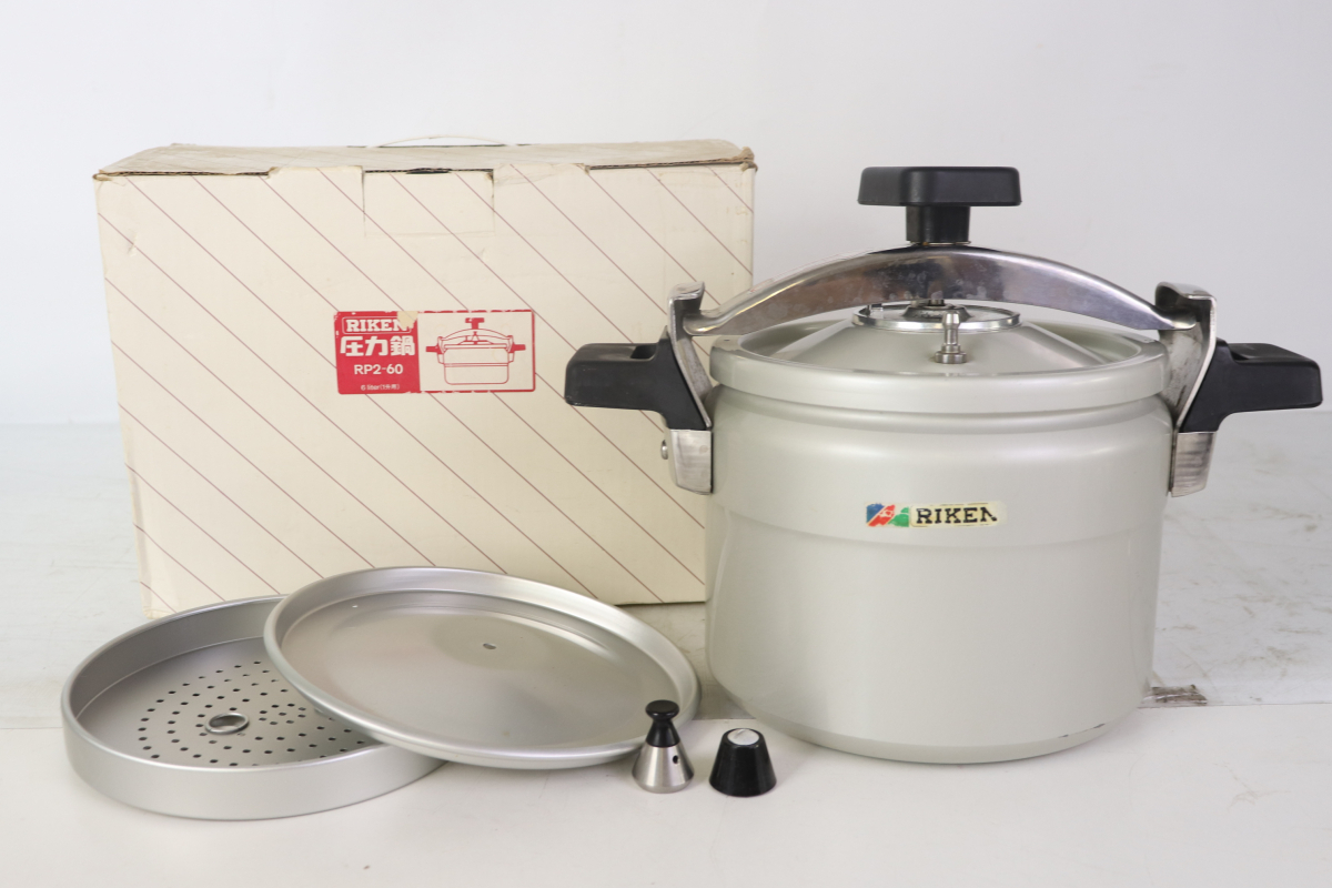 ト足】 RIKEN リケン家庭用圧力鍋RP2 6L 鍋キッチン調理器具設計使用