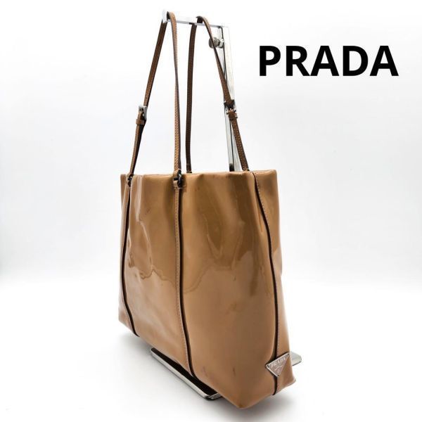 極美品】PRADA プラダ VA0749 トートバッグ レザー ブラック 黒-