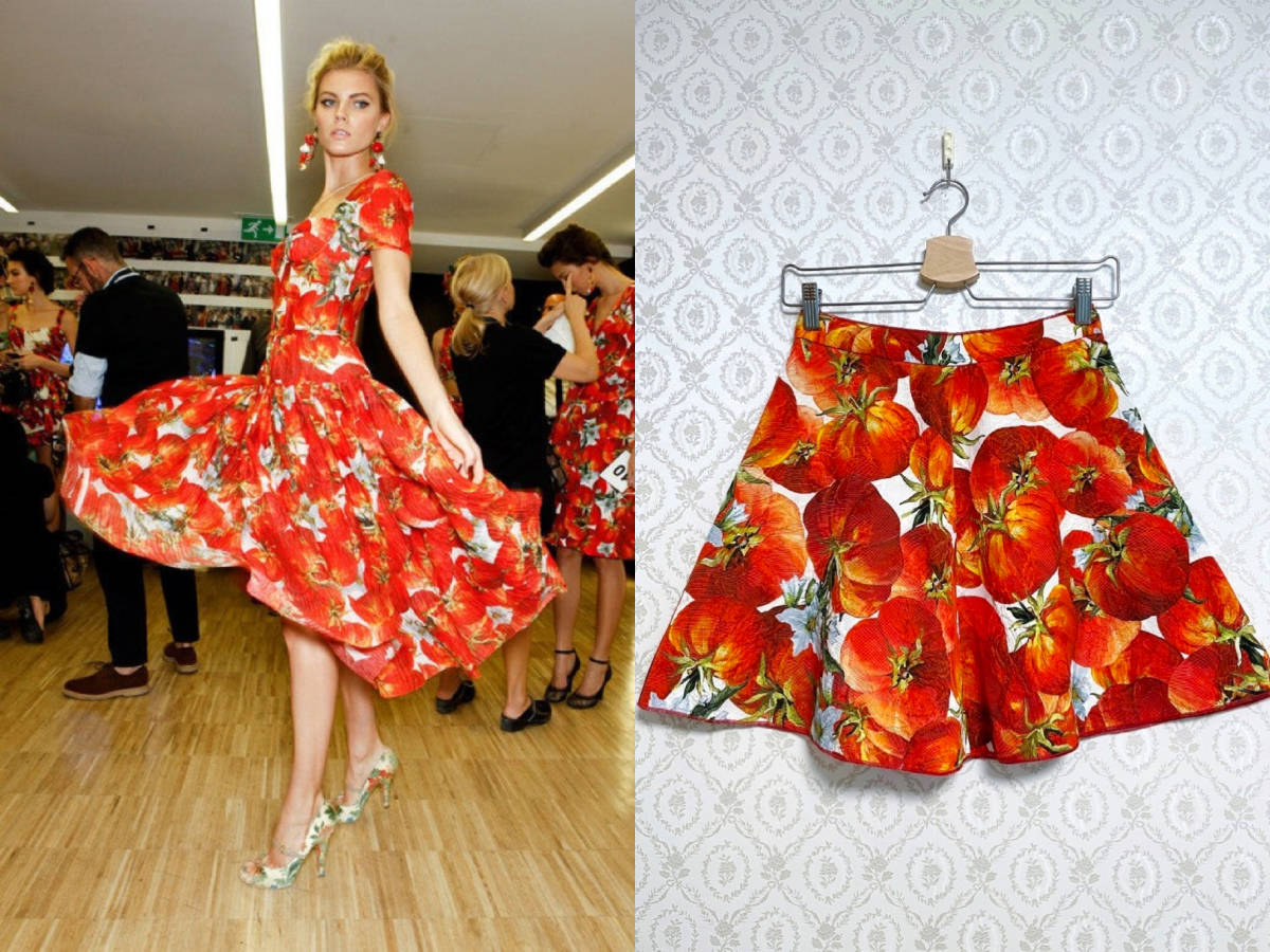Dolce & Gabbana トロピカル柄 スカート Yahoo!オークション - DOLCE&GABBANA ドルチェ&ガッバーナ
