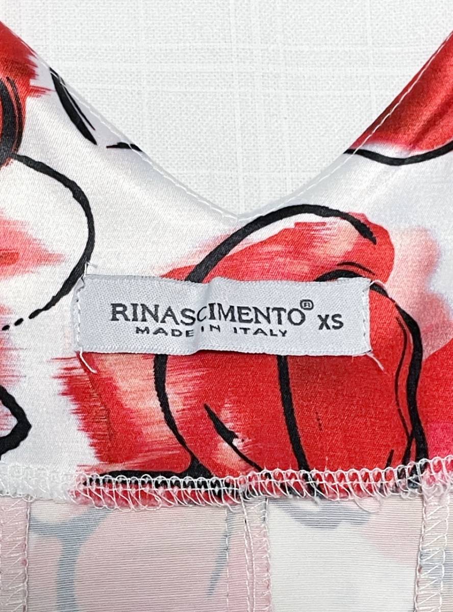 満点の RINASCIMENTO イタリア製 レッド花柄ワンピース リナシメント S