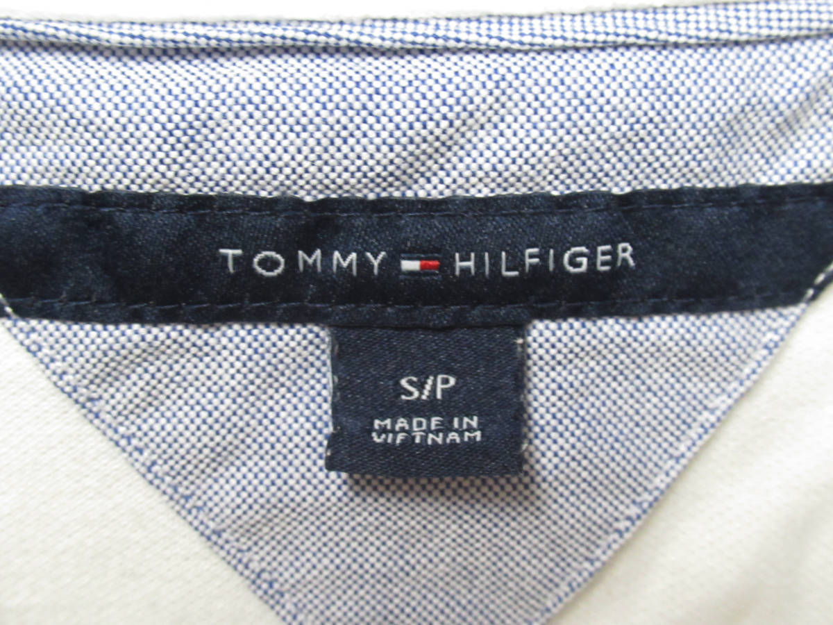 TOMMY HILFIGER トミーヒルフィガー レディース 半袖 ポロシャツ レディース Sサイズ 無地 コットン ホワイト ゴルフウェア 管理L0809F_画像4