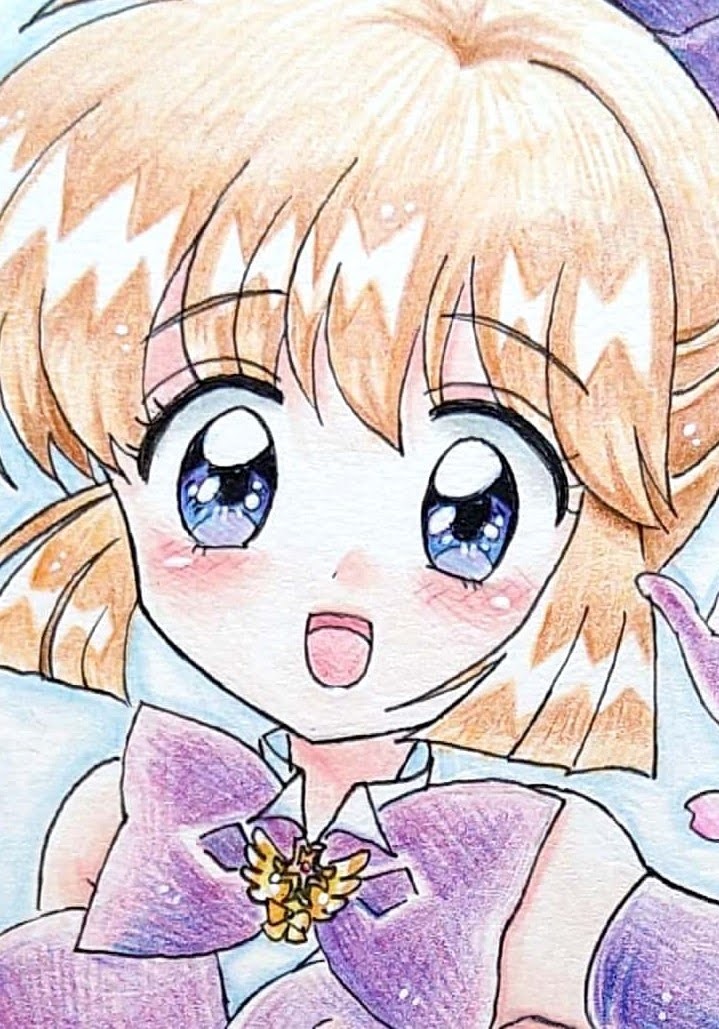 同人手描きイラスト 怪盗セイント・テール 羽丘芽美 A5サイズ 同人手描きイラスト 怪盗セイント・テール 羽丘芽美 A5サイズ