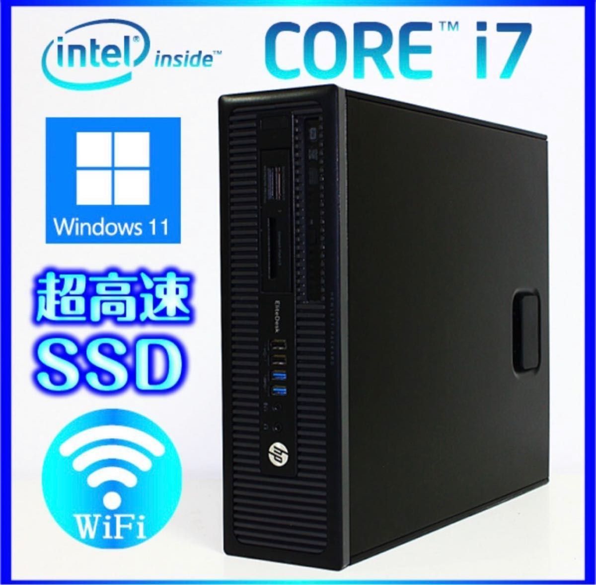 HP Win11 Core i7-4790 /SSD 256GB +HDD1000GB 16GB  Office2021 / 