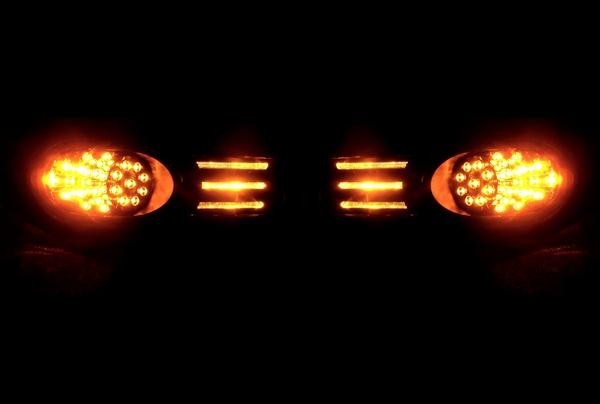 トヨタ FJクルーザー 07y- ブラック フロント パークシグナル ライト 左右セット LED ウインカー コーナーランプ 送料無料の画像3