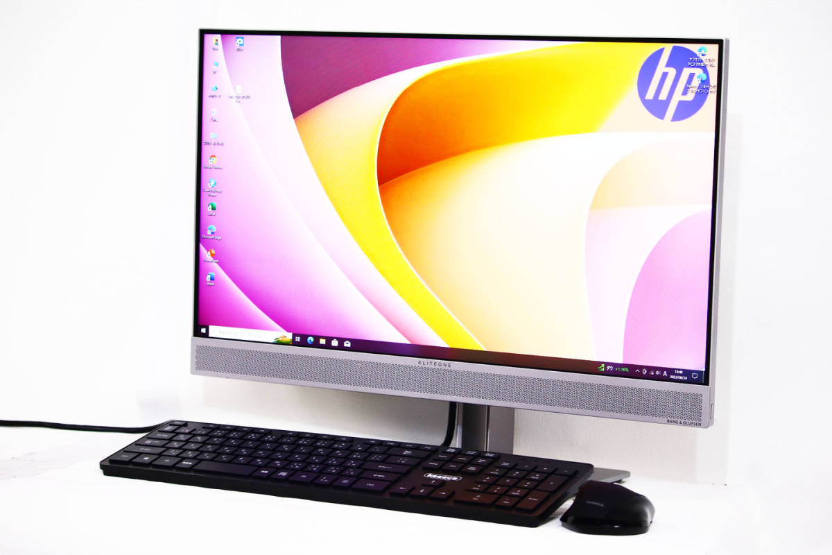 【即配】Office2021+DVDマルチ搭載 2020/4製 回転液晶 洗練デザイン一体型PC HP EliteOne 800 G5 i5-9500 8G SSD512G 顔/指紋認証 Win10Pro_画像1