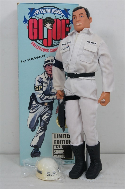 人気定番 限定版 Patrol Shore U.S.N. G.I.JOE Hasbro 1990年代 雑貨 箱付 ミリタリー フィギュア G.I.ジョー シリアルNo.付き 当時物 G.I.ジョー