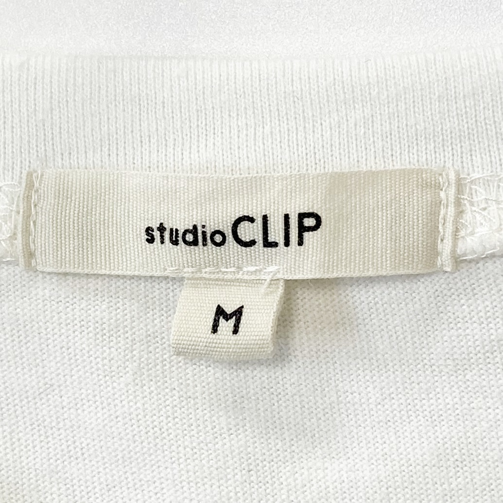 studio CLIP Studio Clip белый French рукав застежка с планкой One-piece M размер 