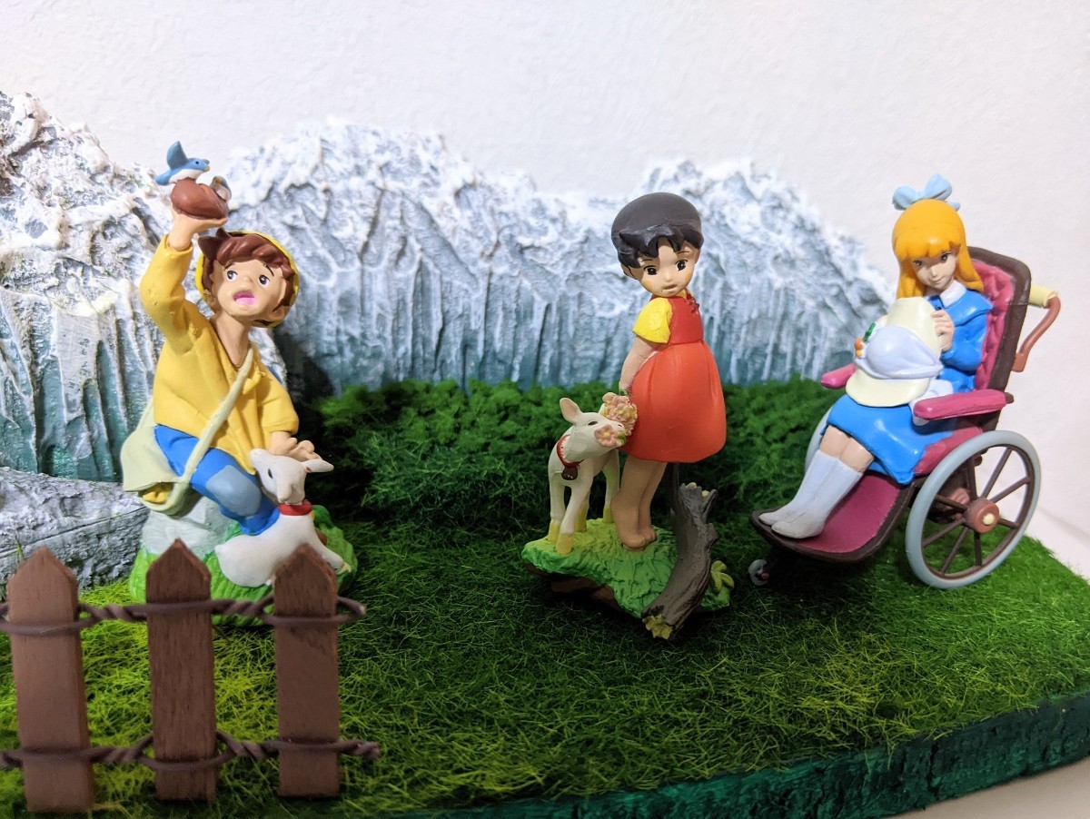 アルプスの少女ハイジ ミニジオラマフィギュア 3種セット ペーター ハイジ ジオラマ フィギュア ミニチュア 世界名作劇場 アルプスの少女ハイジ
