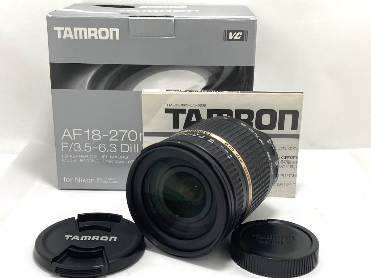 ☆美品☆ TAMRON タムロン 18-270mm F3.5-6.3 Di II VC PZD B008N Nikon ニコン用 元箱 #250834