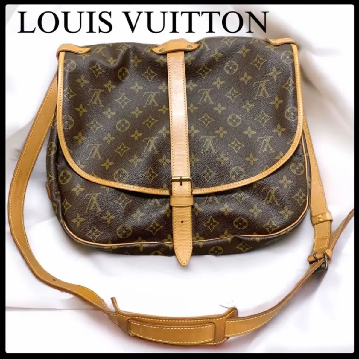 【美品】ルイヴィトン ソミュール 35 モノグラム M42254  廃盤 レア　 LOUIS VUITTON  ショルダーバッグ