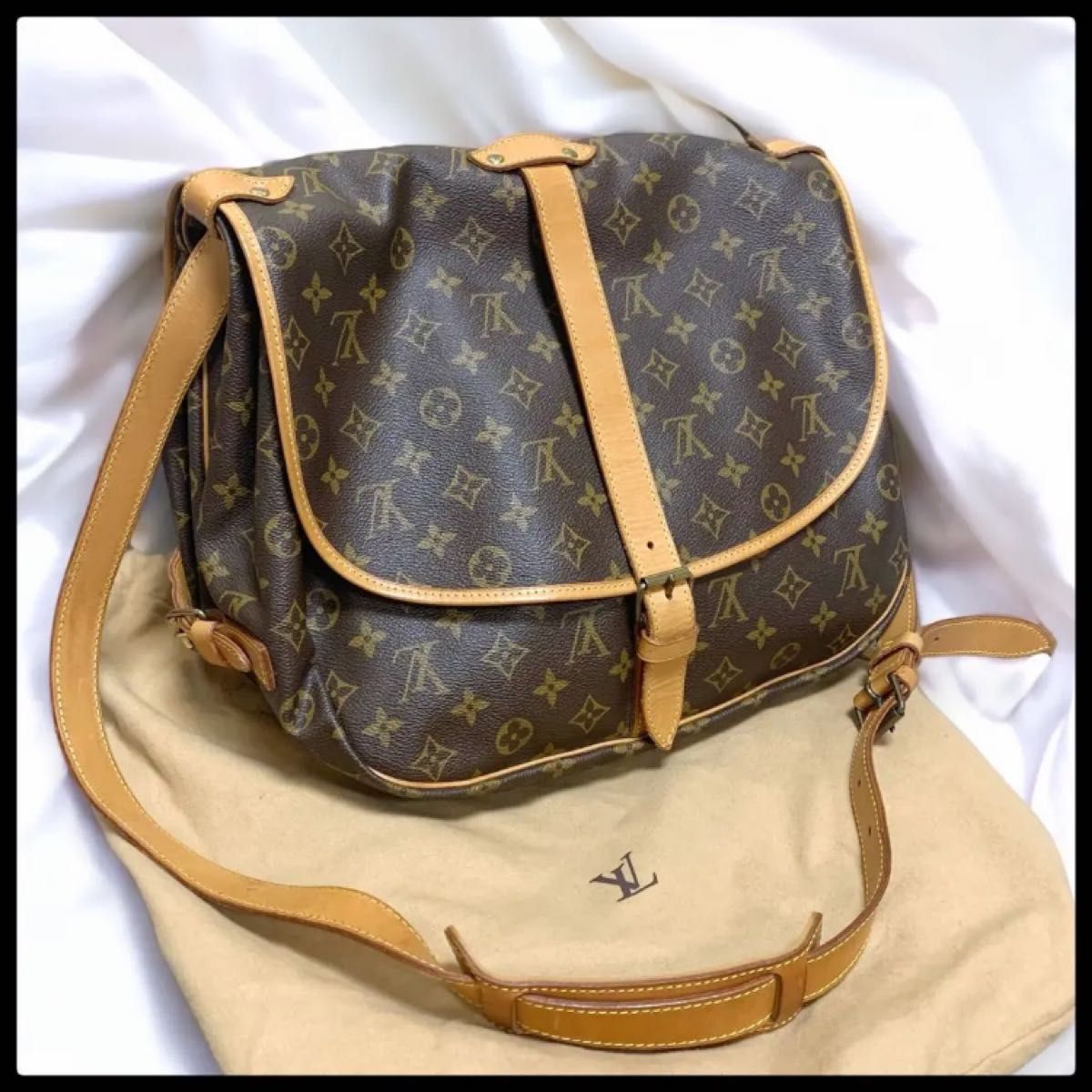 【美品】ルイヴィトン ソミュール 35 モノグラム M42254  廃盤 レア　 LOUIS VUITTON  ショルダーバッグ