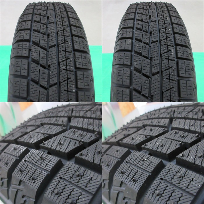 セルボ 155/65R13 冬用2022年超バリ山スタッドレス 99%山 YOKOHAMA iceGUARD iG60 4本 4穴PCD100 +45 ワゴンR ライフ パレット 中古新潟_画像10