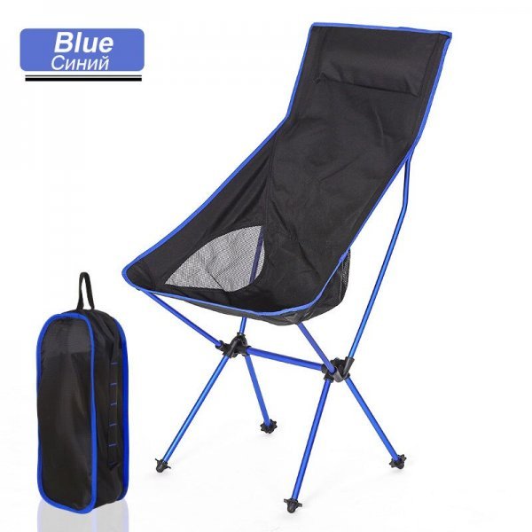 ●　軽量 折りたたみ式 ポータブル 旅行 キャンプ ハイキング ピクニック キャンプ チェア 150kg(色: S1017-Blue2)