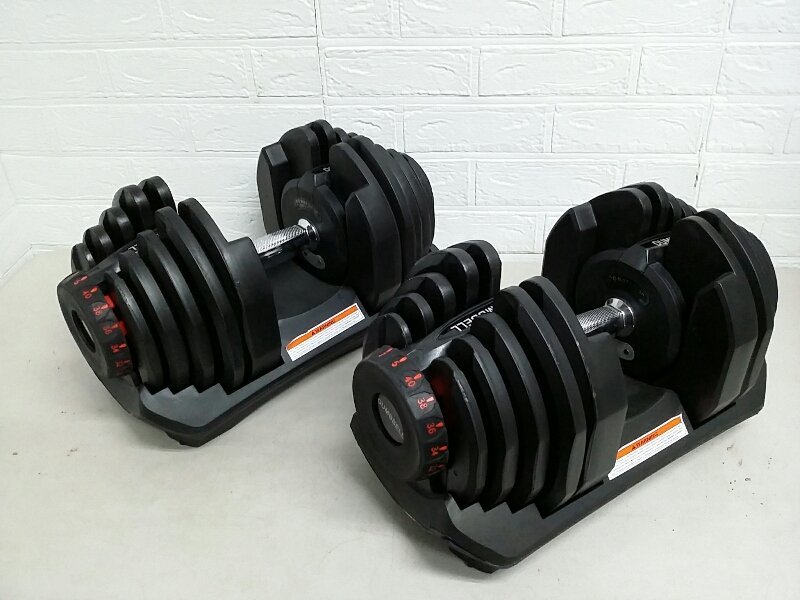 DUMBBELL ダンベル 可変式 40Kg 2個セット 5～40 Kg 筋トレ 17段階