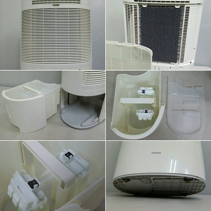 TOSHIBA 東芝 除湿機 RAD-CP80 冷 温風 除湿乾燥機 コンプレッサー式 2012年製 W ホワイト_画像5