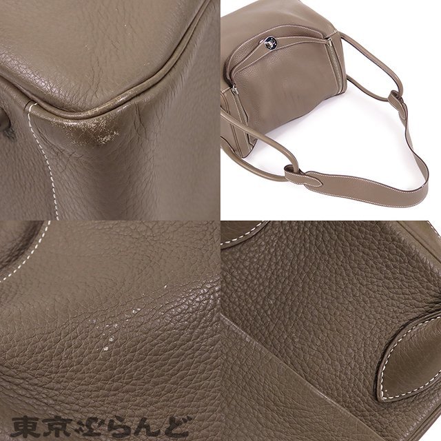 101680387 エルメス HERMES リンディ 34 □K刻印 エトゥープ シルバー金具 トリヨン 2WAY ハンドバッグ ショルダーバッグ レディース