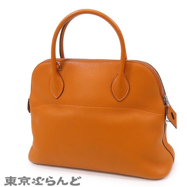 101672156 エルメス HERMES ボリード 31 □I刻印 オレンジ系 ポティロン シルバー金具 トリヨン 2WAY ハンドバッグ レディース_画像2