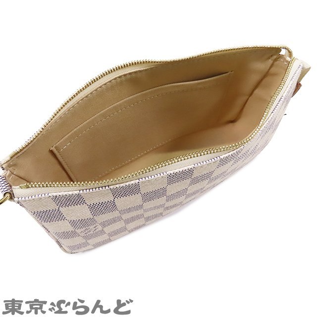 101673300 ルイヴィトン LOUIS VUITTON アクセソワール N41207 ダミエアズール ポシェット アクセサリーポーチ レディース_画像4