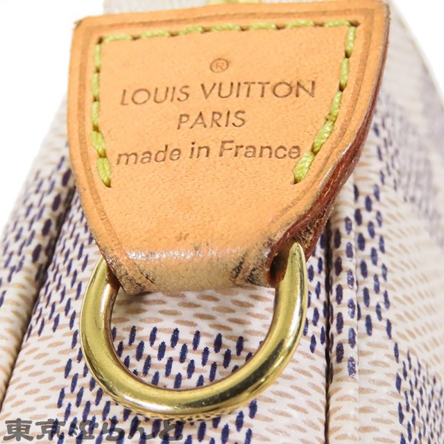 101673300 ルイヴィトン LOUIS VUITTON アクセソワール N41207 ダミエアズール ポシェット アクセサリーポーチ レディース_画像6