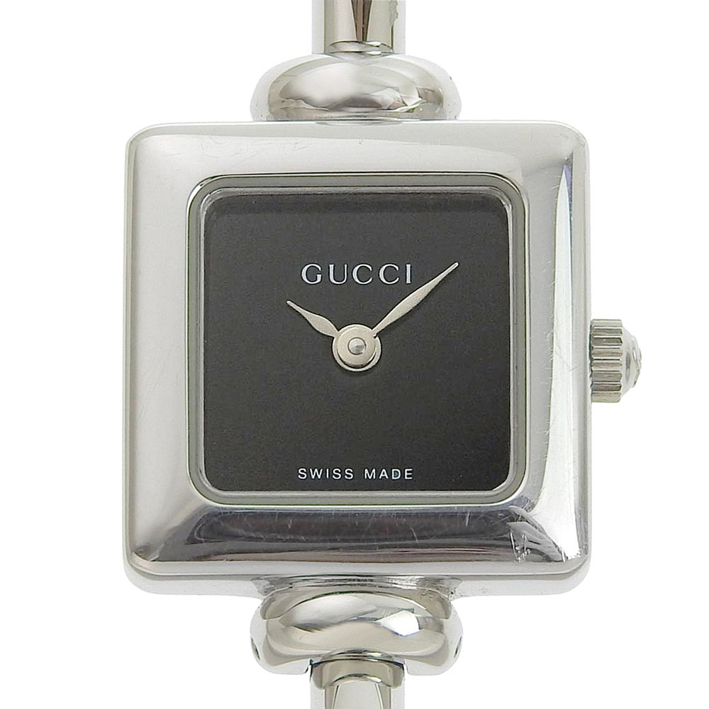 Gucci Gucci 1900L Watch SS Silef Quartz Analog Analog Ladies Black Dial [I153105047] Используется