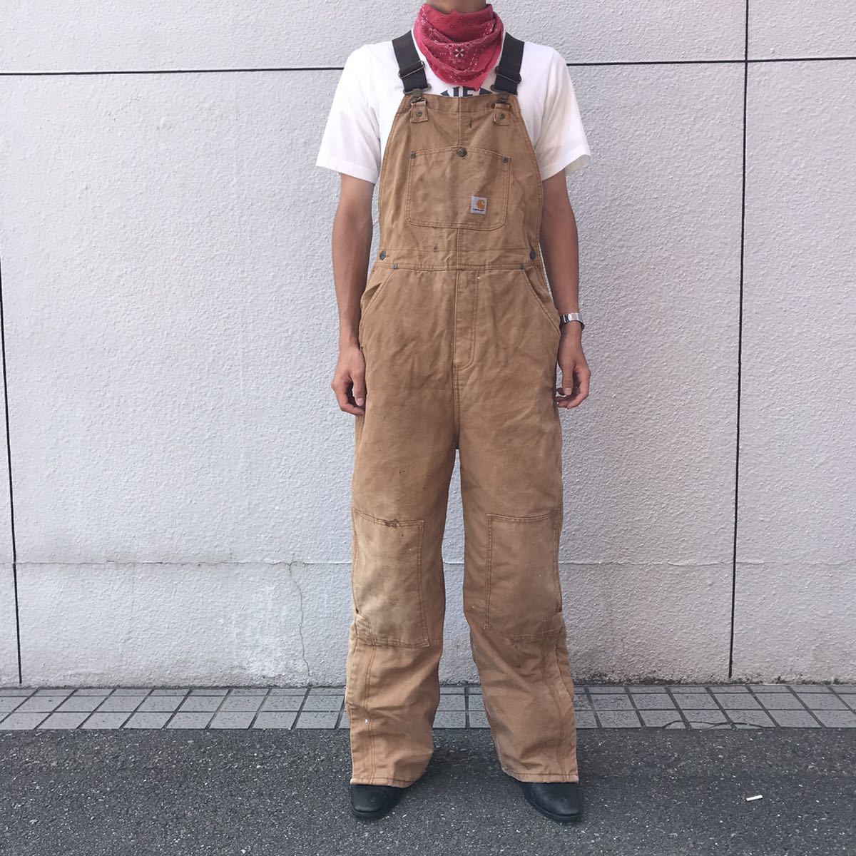 再入荷】 ダック生地 カーハート Carhartt 00s オーバーオール 小さい