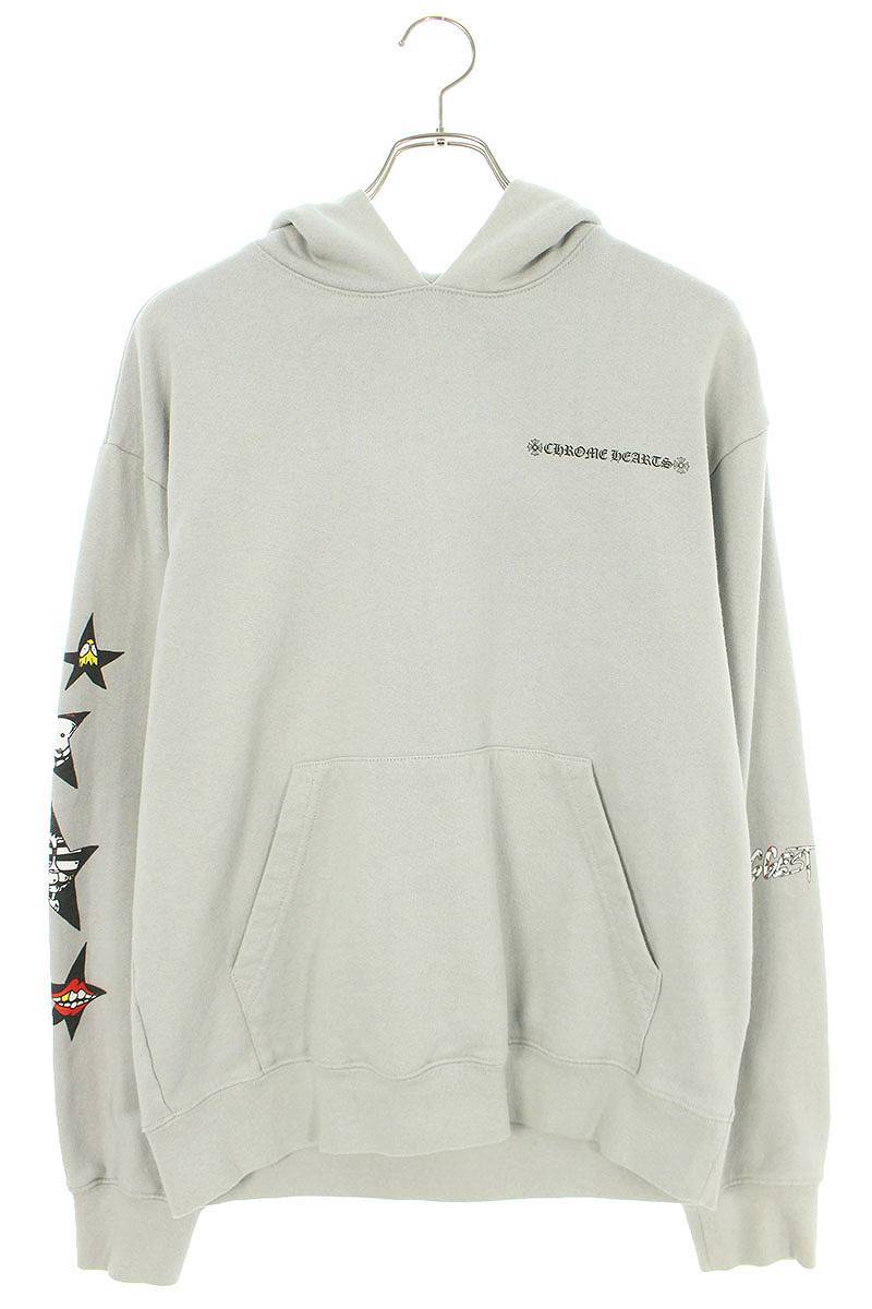 年末のプロモーション特価! GRY SPACE SUGGEST PPO Hearts Chrome クロムハーツ HD SJ02 中古 BOYバックプリントプルオーバーパーカー MATTY サイズ:M M PLVR トップス 年末のプロモーション特価! GRY SPACE SUGGEST PPO Hearts Chrome クロムハーツ HD SJ02 中古 BOYバックプリントプルオーバーパーカー MATTY サイズ:M M PLVR トップス