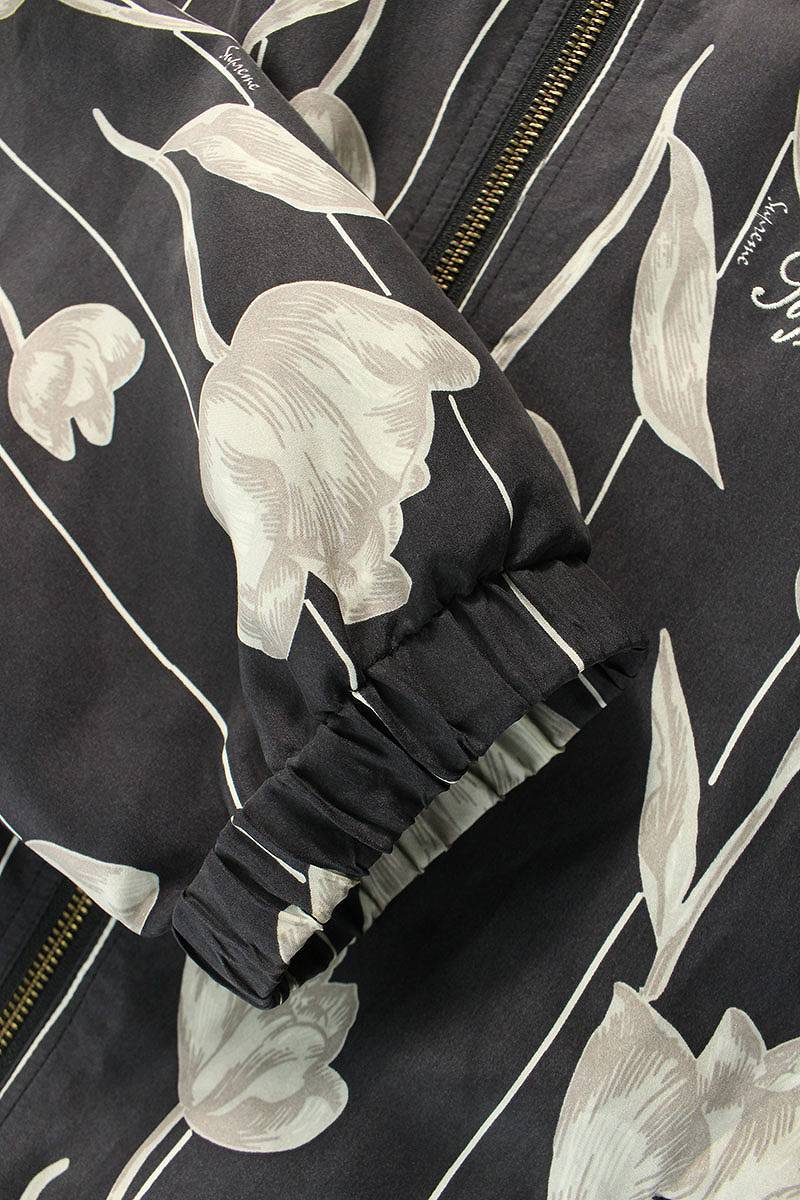 シュプリーム SUPREME Floral Silk Track Jacket サイズ:M フローラル柄シルクブルゾン 中古 OM10_画像5