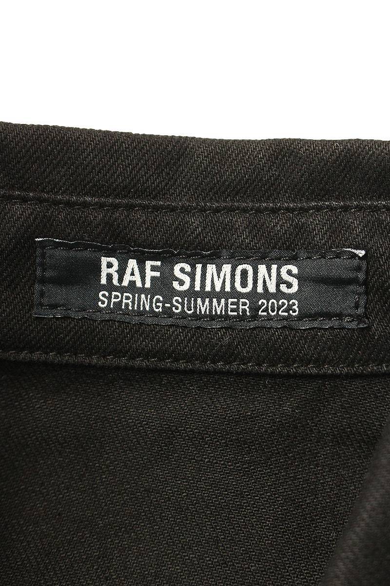 ラフシモンズ RAF SIMONS 23SS 231-M242 サイズ:M RSパッチデニム長袖シャツ 新古品 SB01_画像3