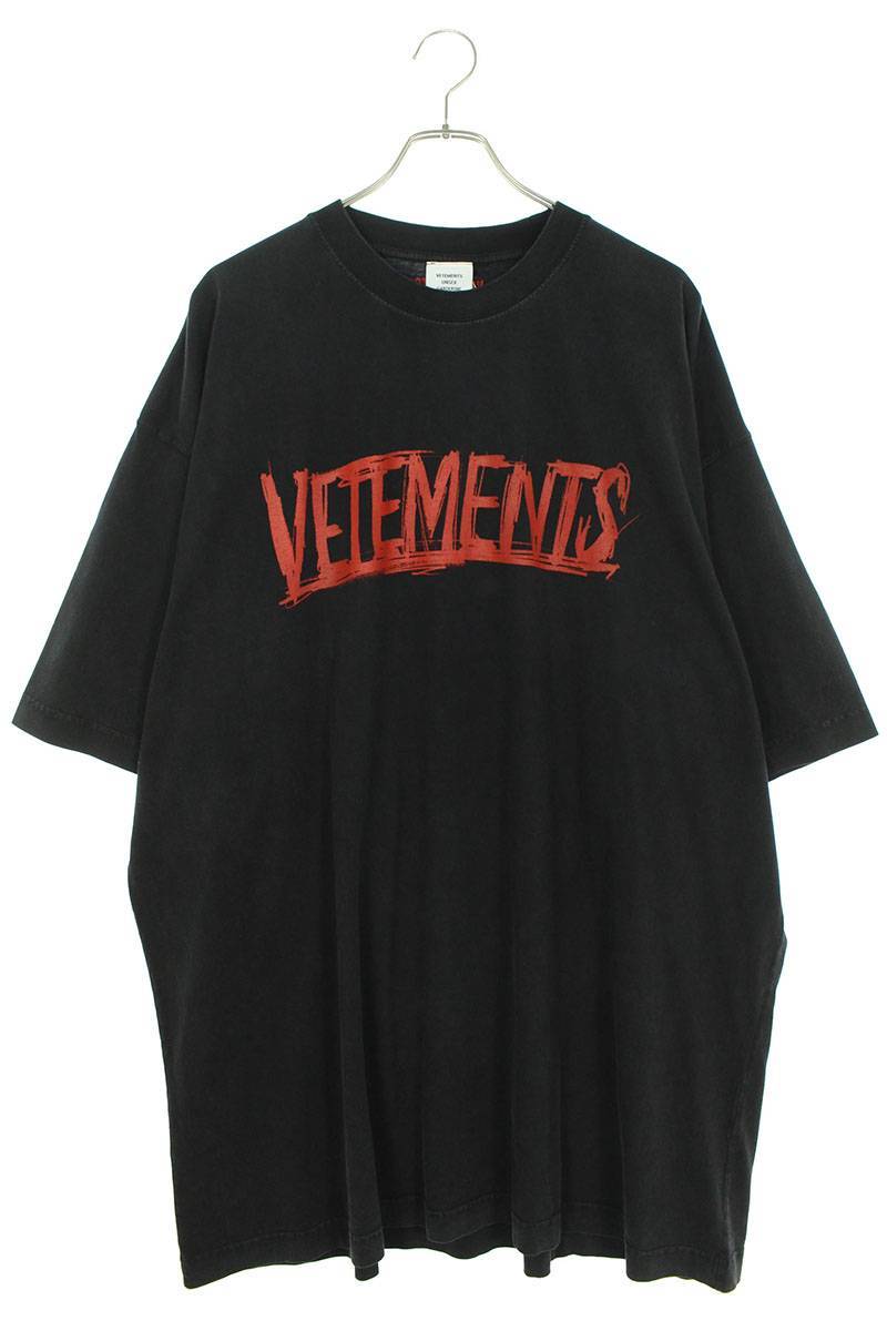 ヴェトモン VETEMENTS 23AW UE54TR430B サイズ:XS ワールドツアーロゴプリントTシャツ 新古品 OM10