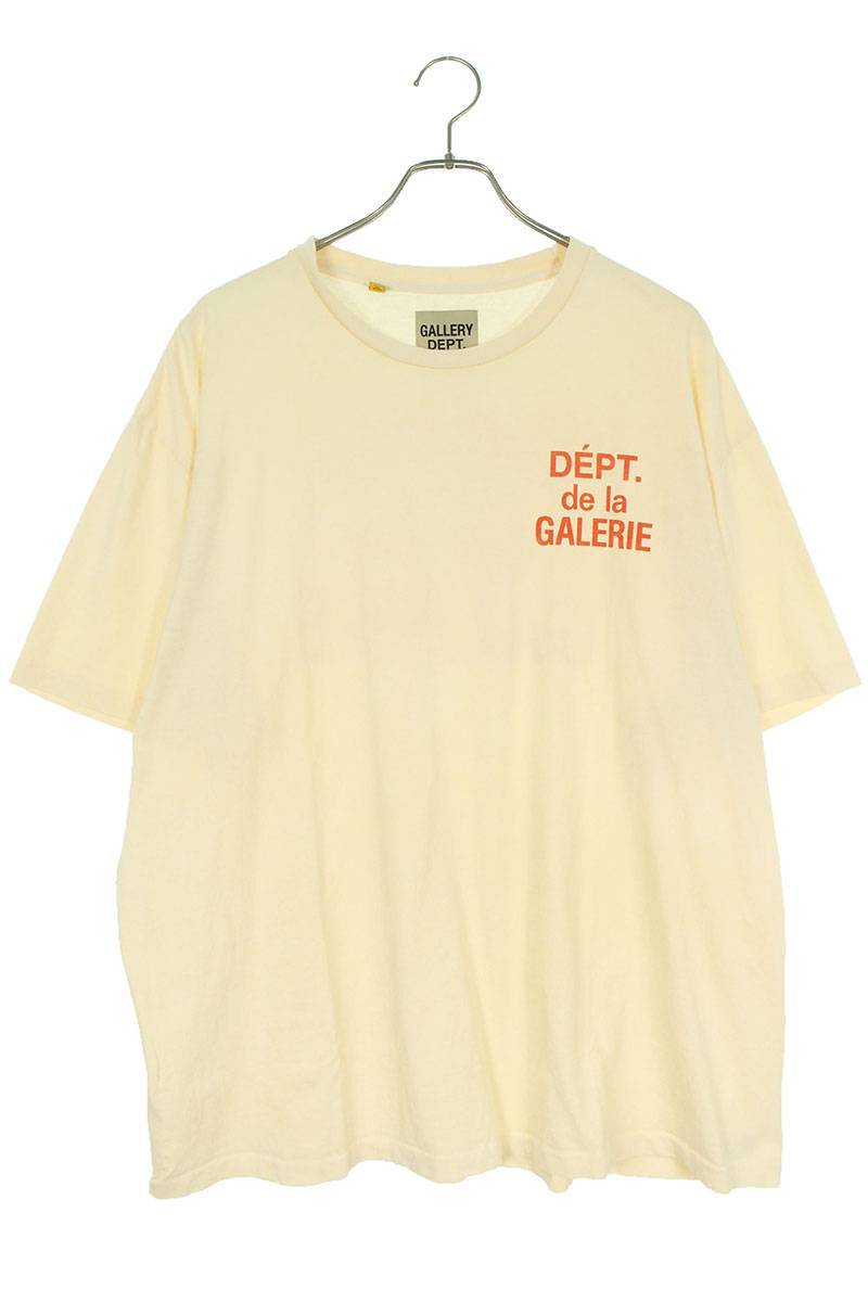 逆輸入 23SS DEPT GALLERY ギャラリーデプト FT1071 OM10 新古品 ロゴプリントTシャツ サイズ:L CREAM その他 逆輸入 23SS DEPT GALLERY ギャラリーデプト FT1071 OM10 新古品 ロゴプリントTシャツ サイズ:L CREAM その他
