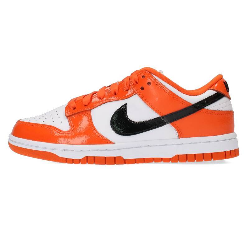 ナイキ NIKE WMNS Dunk Low Patent Orange/DJ9955-800 サイズ:23cm ダンク ロー パテントオレンジスニーカー 中古 BS99_画像1