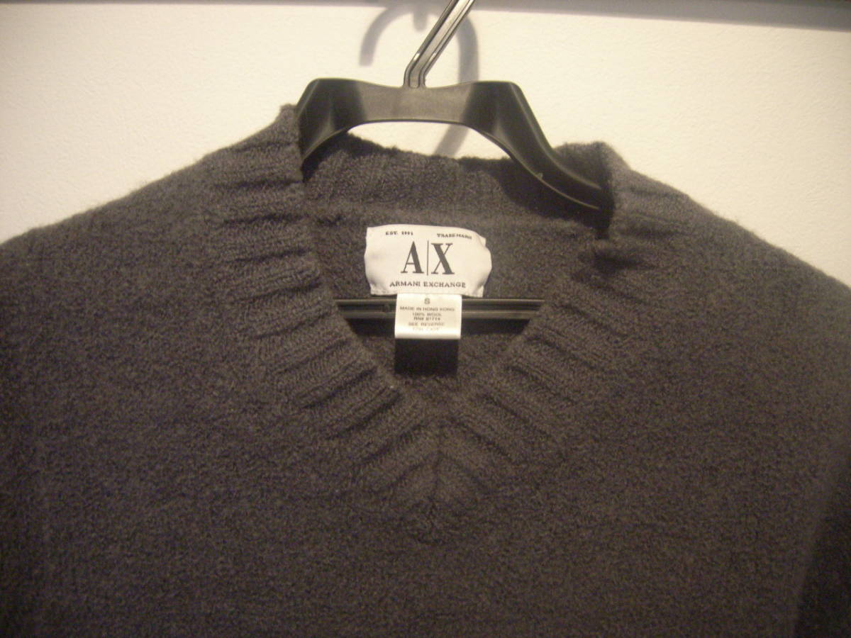 アルマーニエクスチェンジ ARMANI EXCHANGE 　ユーズド 古着 Vネック セーター _画像2