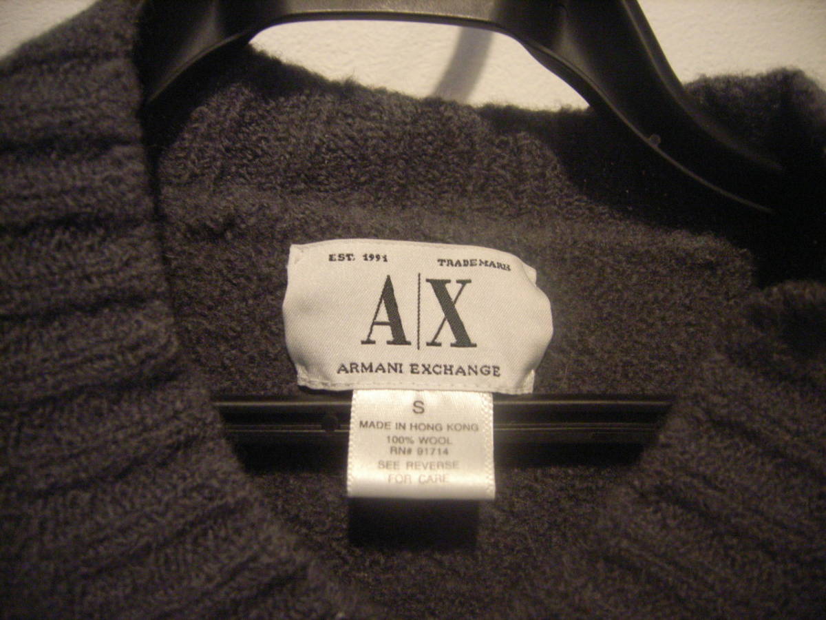 アルマーニエクスチェンジ ARMANI EXCHANGE 　ユーズド 古着 Vネック セーター _画像4