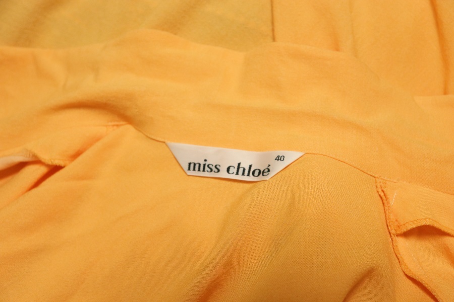 素敵！日本製！美品！Miss Chloe クロエ ソフトジャケット オレンジ 40 　レディース 春 秋_画像3