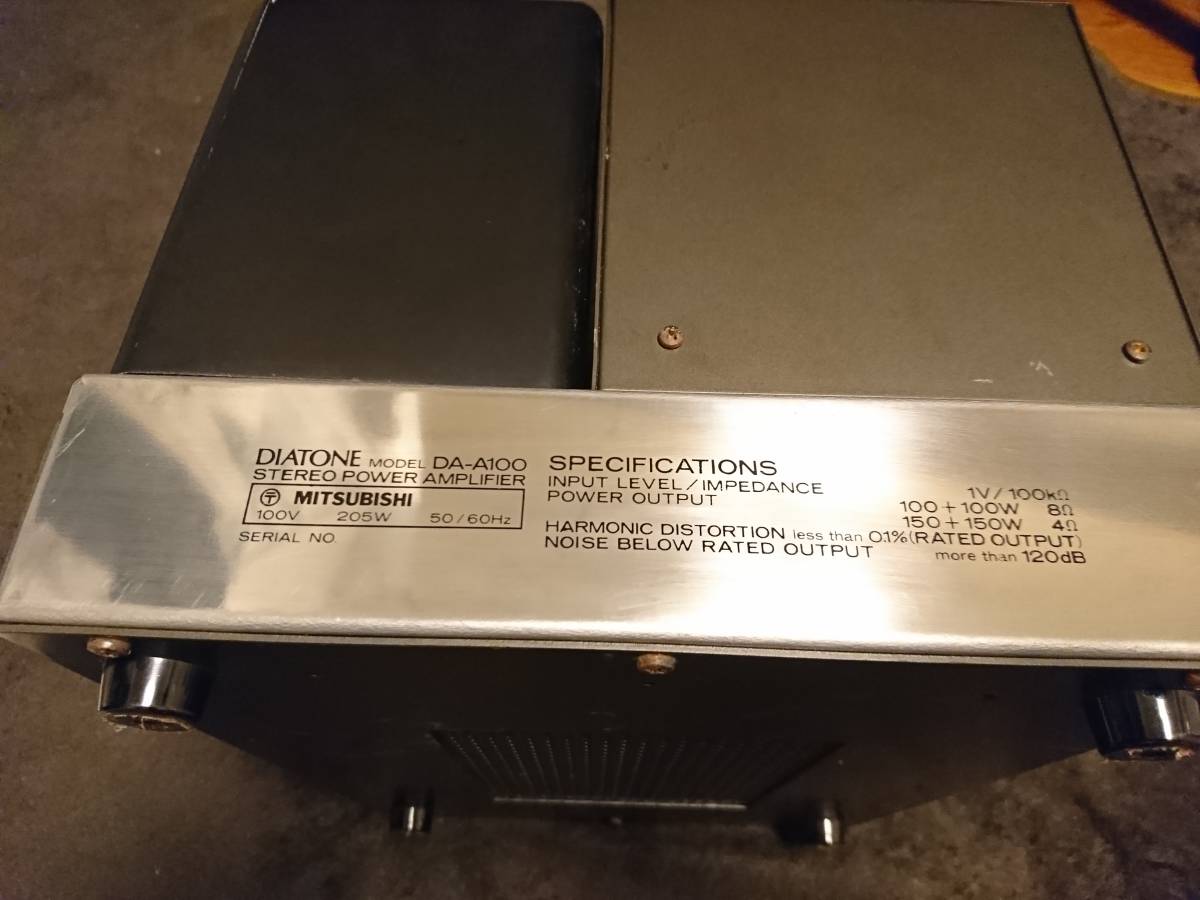 Yahoo!オークション - DIATONE DA-A100 パワーアンプ 三菱 Yahoo!オークション - DIATONE DA-A100 パワーアンプ 三菱