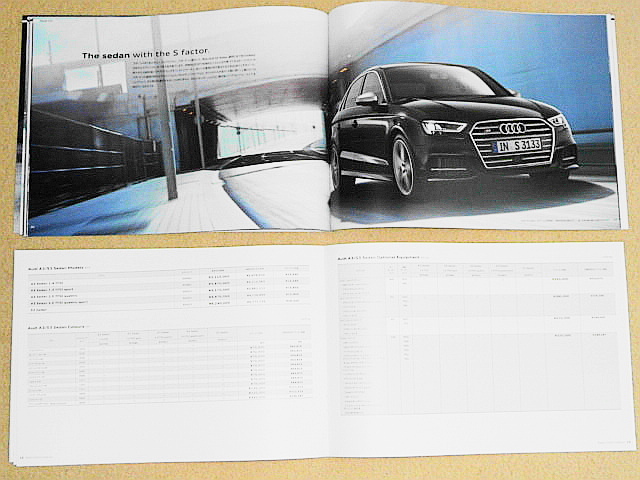 [ Audi (Audi)]{A3 S3 sedan & Sportback } [ catalog & main various origin table ]2016 year 12 month beautiful goods! Okinawa ~ Hokkaido free shipping!