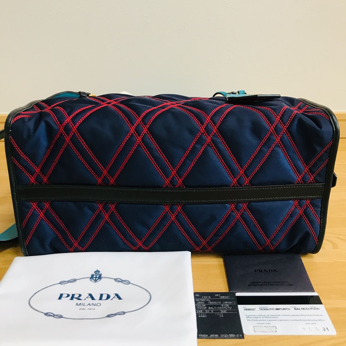 新品同様 極美品 PRADA プラダ ミニボストンバッグ 2wayショルダー