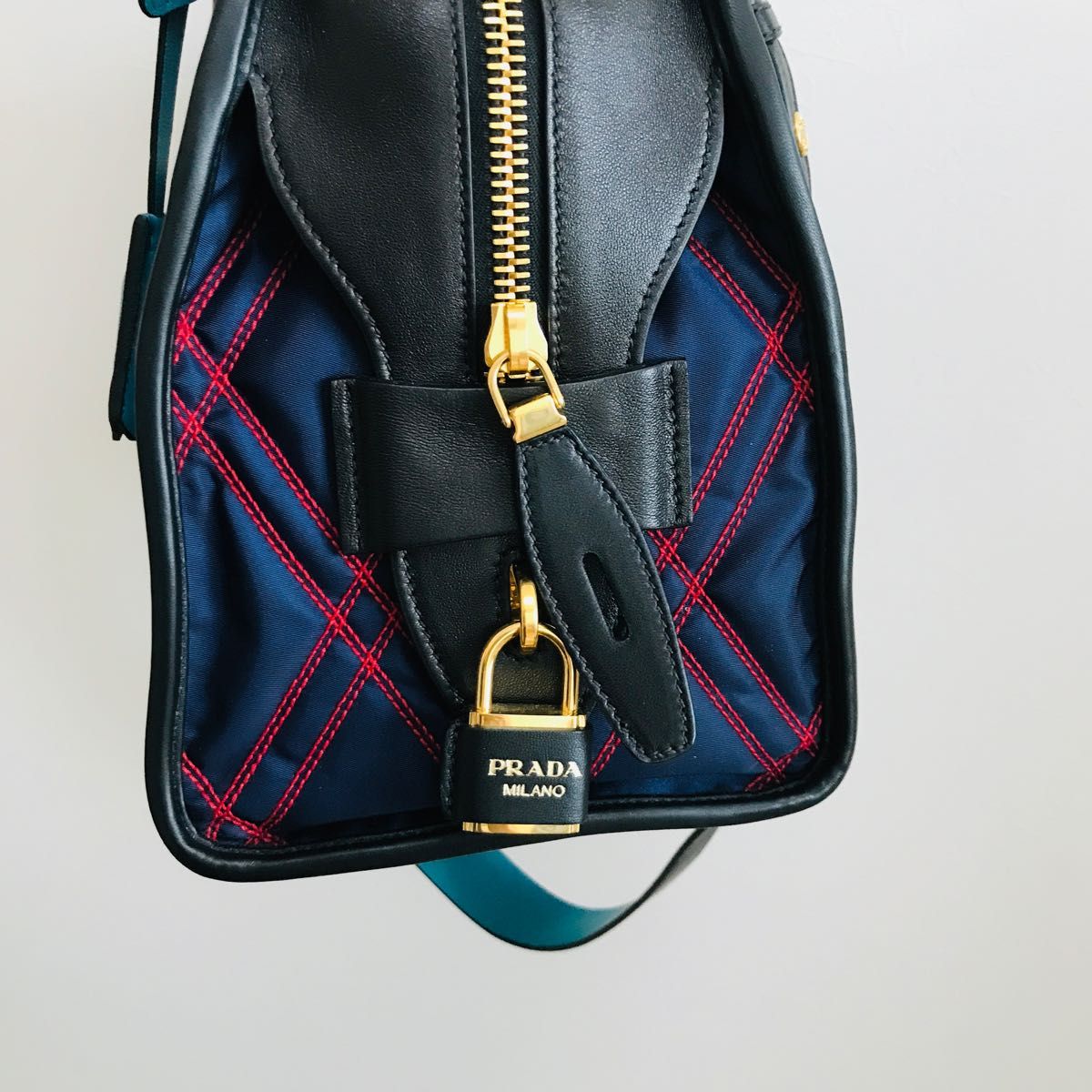 新品同様 極美品 PRADA プラダ ミニボストンバッグ 2wayショルダー
