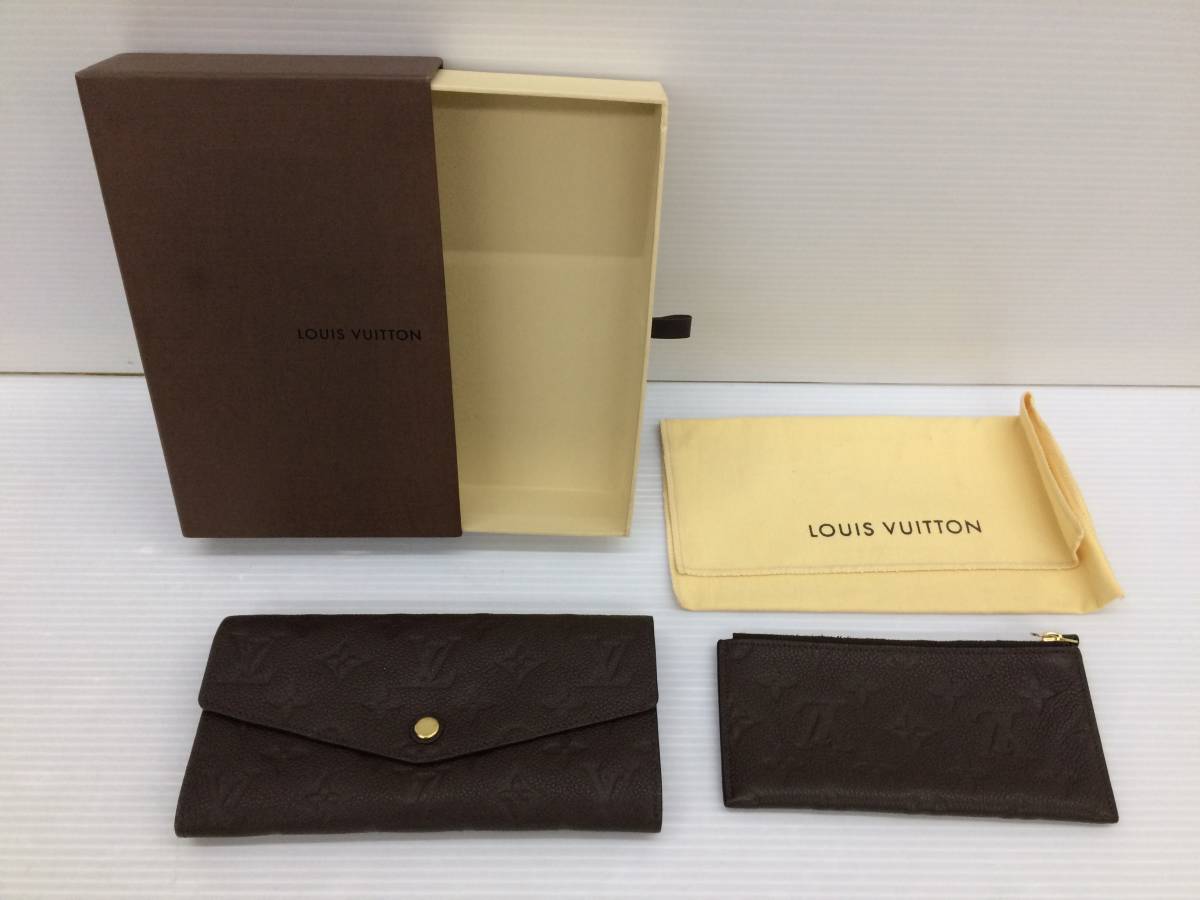 ◆LOUIS VUITTON/ルイ・ヴィトン ポルトフォイユ・キュリユーズ モノグラム アンプラント 長財布 箱付 M60389 中古品 syhib009558_画像1