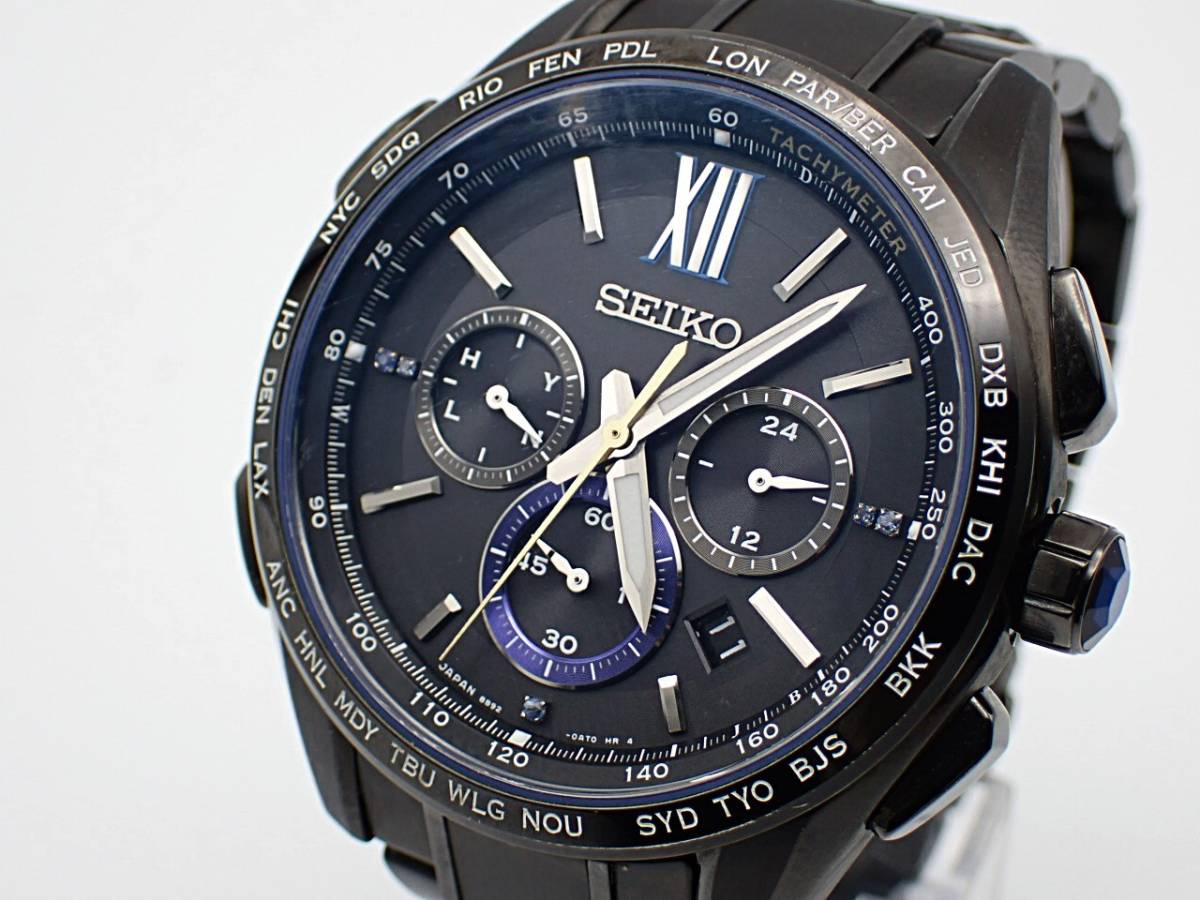 魅了 ブライツ セイコー SEIKO 美品 フライトエキスパート 8B92-0AE0