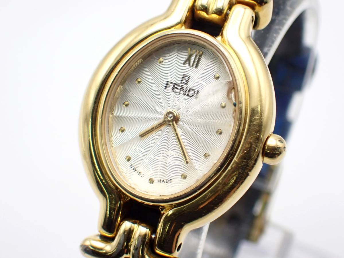 美品 640L QZ フェンディ FENDI チェンジベルト レディース腕時計