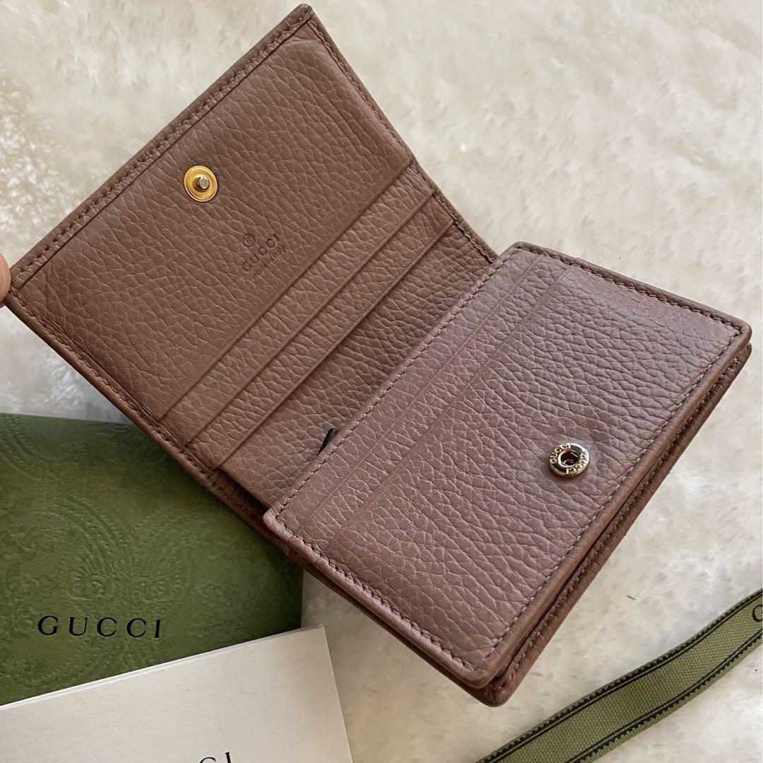 美品】595 GUCCI グッチ 2つ折り 財布 コンパクト-