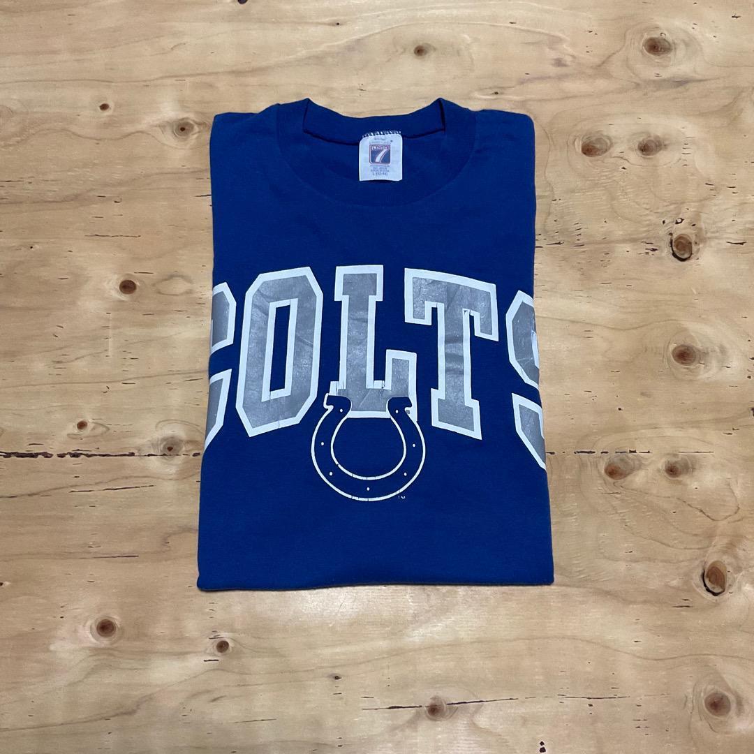 90s VINTAGE LOGO7 -NFL INDIANAPOLIS COLTS- MADE IN USA ヴィンテージ　アメリカ製　シングルステッチ_画像9