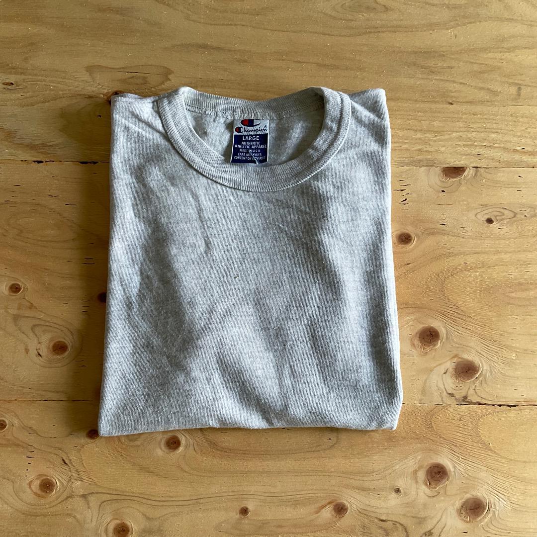 VINTAGE CHAMPION SOLID TEE -MADE IN USA- ヴィンテージ　チャンピオン　アメリカ製　シングルステッチ_画像7