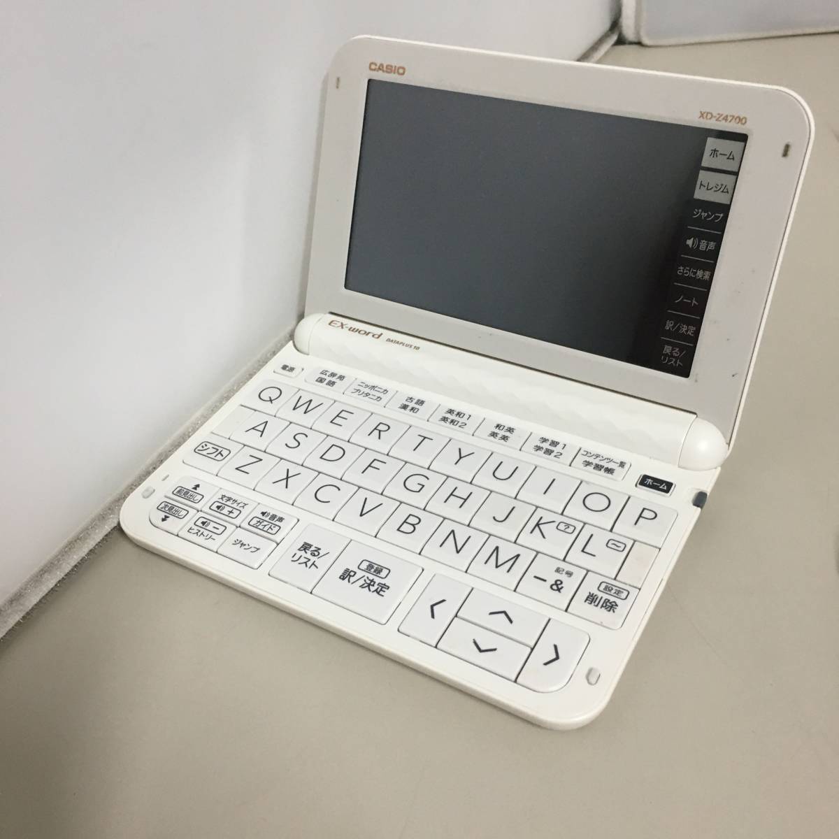 ◇CASIO EX-word DATAPLUS 10 XD-Z4700 カシオ 電子辞書 ホワイト 動作
